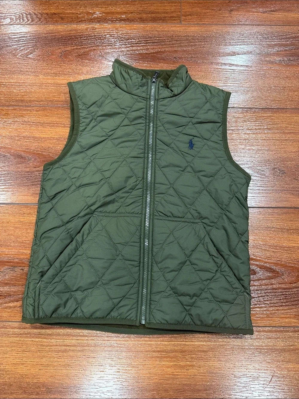 Ralph Lauren Kids Green Quilted Puffer Vest